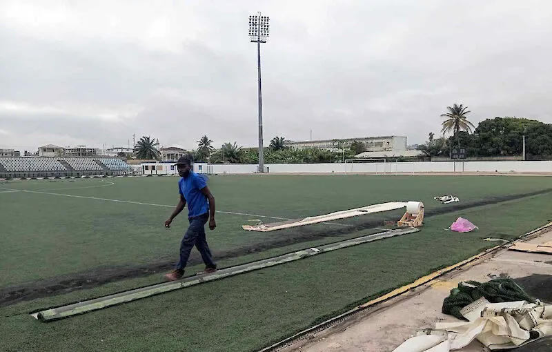 Recuperação do relvado do Estádio do Tafe concluída dentro de 25 dias