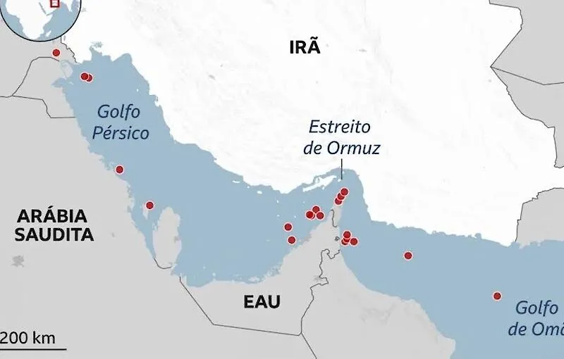 Ormuz: Guarda Revolucionária diz que ataques a navios cessaram, mas UKMTO reporta 3 embarcações atingidas e 1 morto em incidente recente