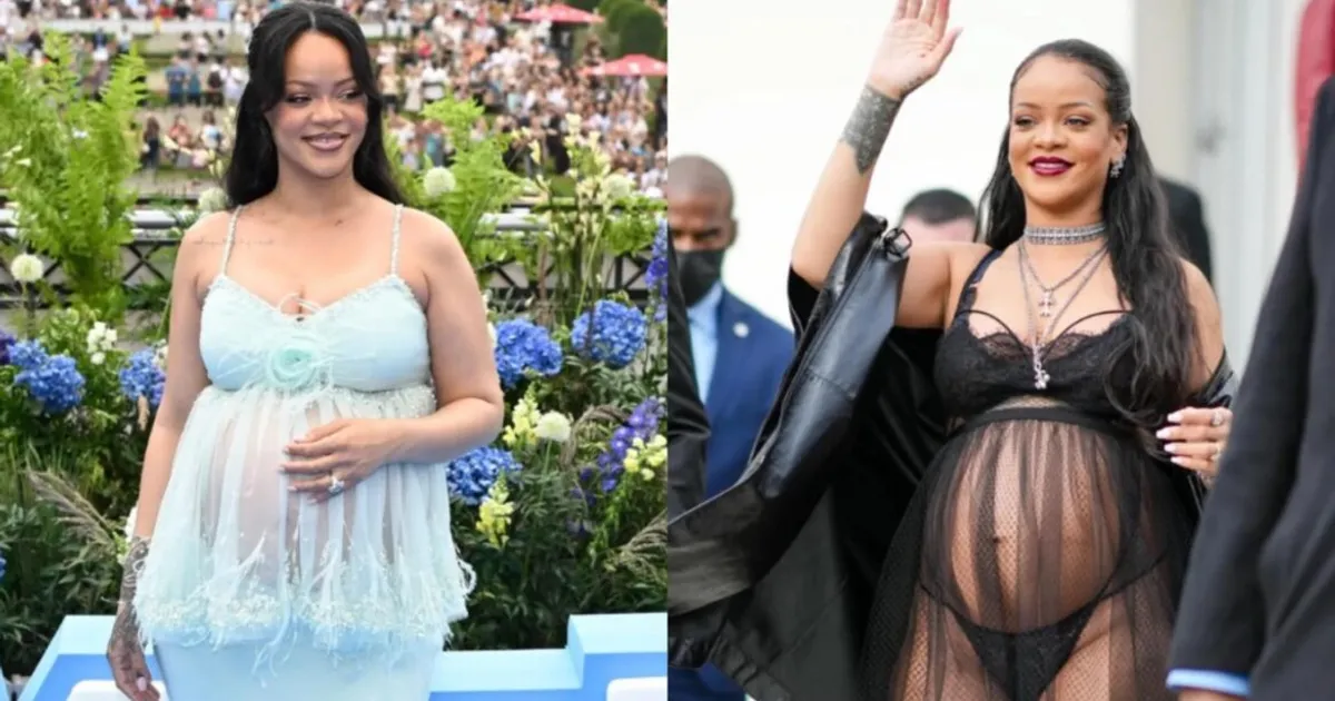 Rihanna recria look icónico na estreia de “Os Smurfs” na Bélgica