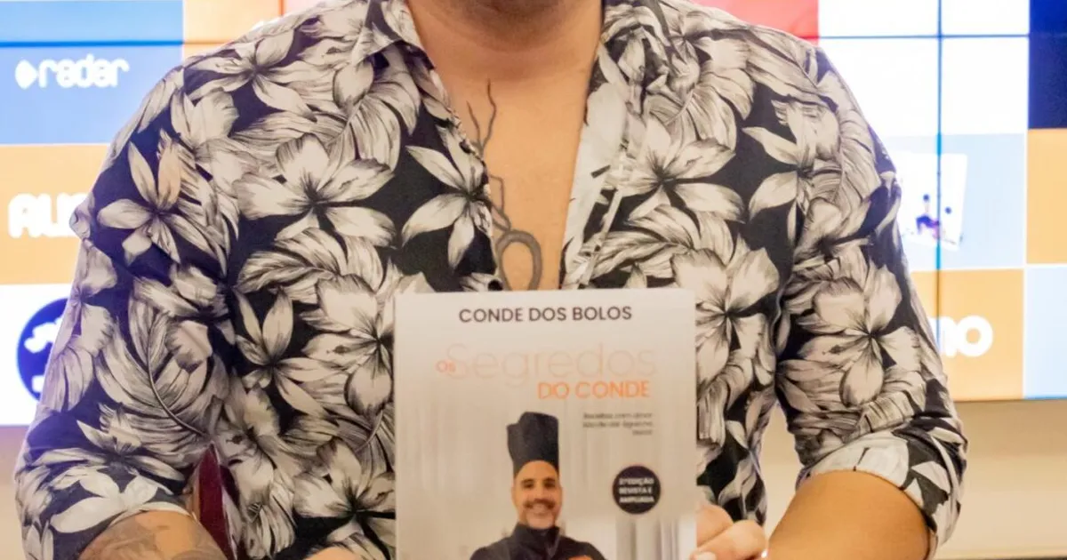 Conde dos Bolos desvenda segredos de confeitaria no seu segundo livro