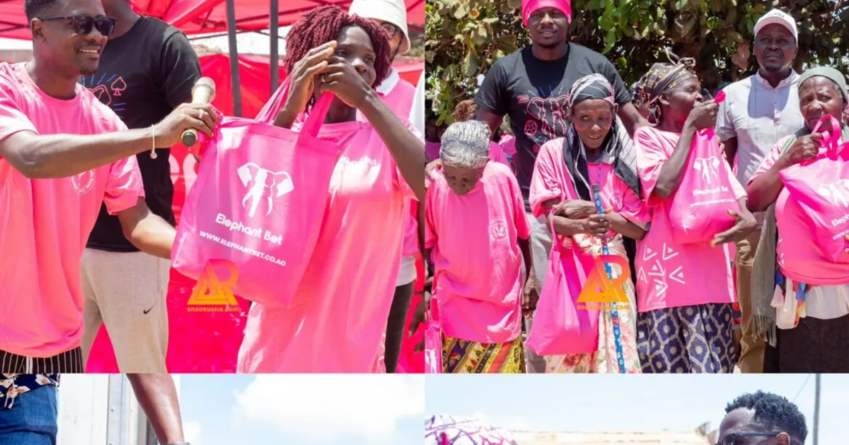 Elephant Bet apoia famílias do Zango 3 com entrega de bens essenciais