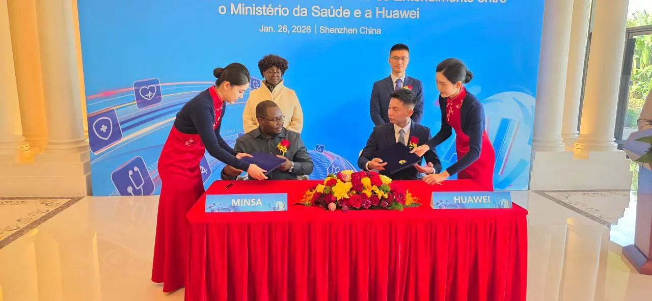 Ministério da Saúde e empresa Huawei assinam memorando no domínio da saúde digital