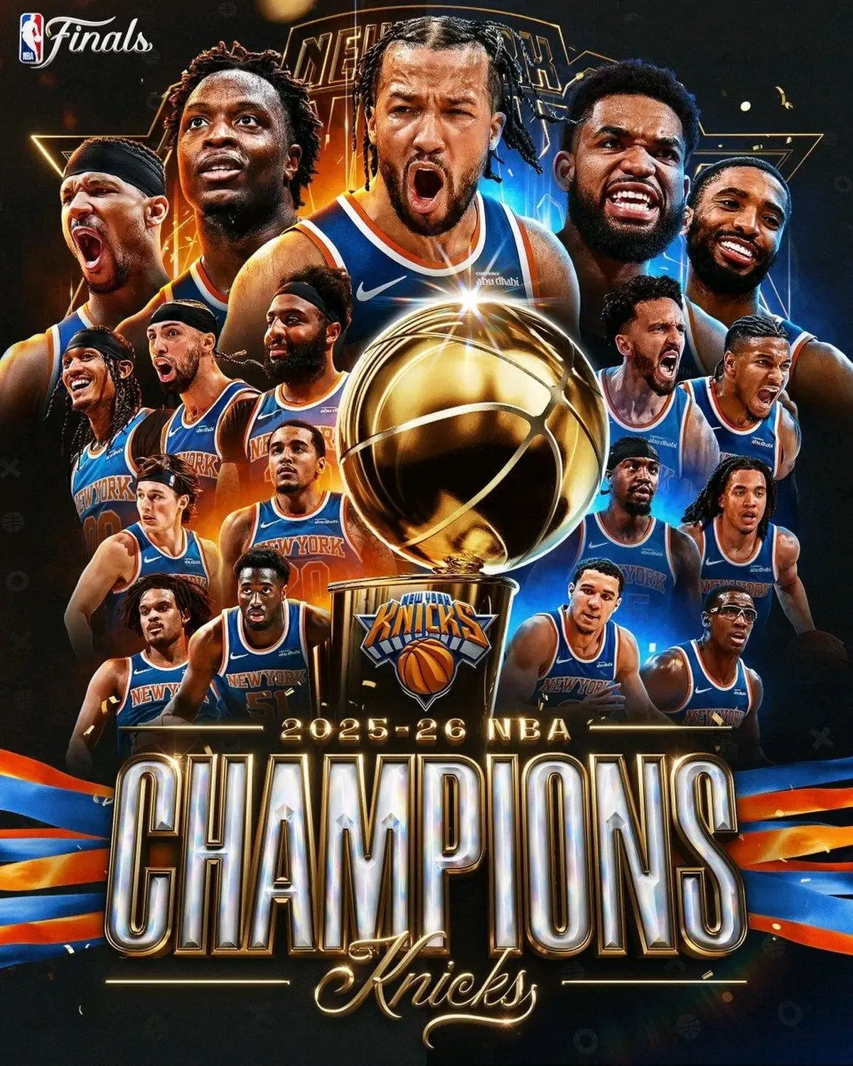 New York Knicks vencem San Antonio Spurs por 94-90 e conquistam título da NBA 2026