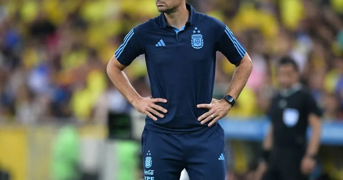 Seleccionador da Argentina Lionel Scaloni fala hoje em conferência de imprensa