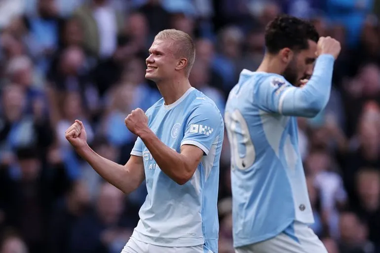 Haaland decide e Manchester City assume liderança provisória da Liga Inglesa