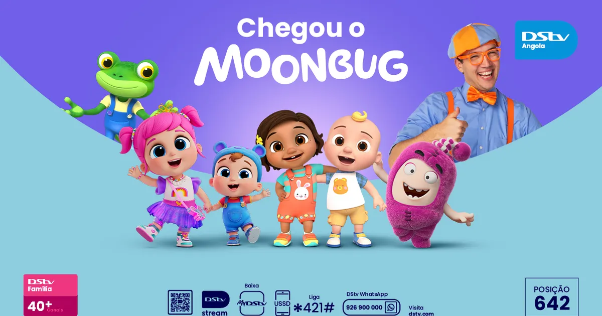 Moonbug Entertainment e DStv lançam primeiro canal Moonbug em língua portuguesa