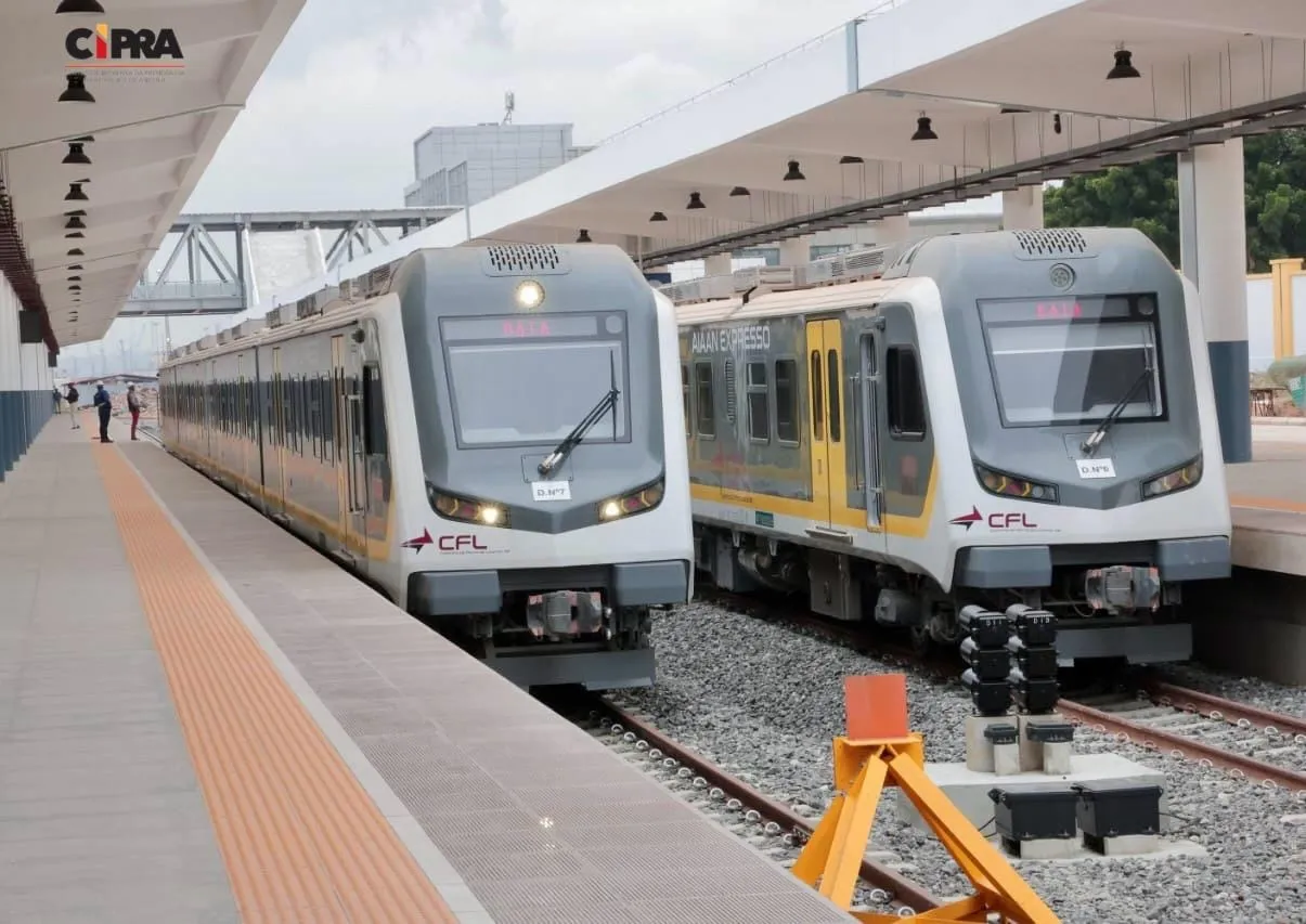 Retoma circulação de comboios entre estações do Bungo ao Aeroporto Internacional Dr. António Agostinho Neto