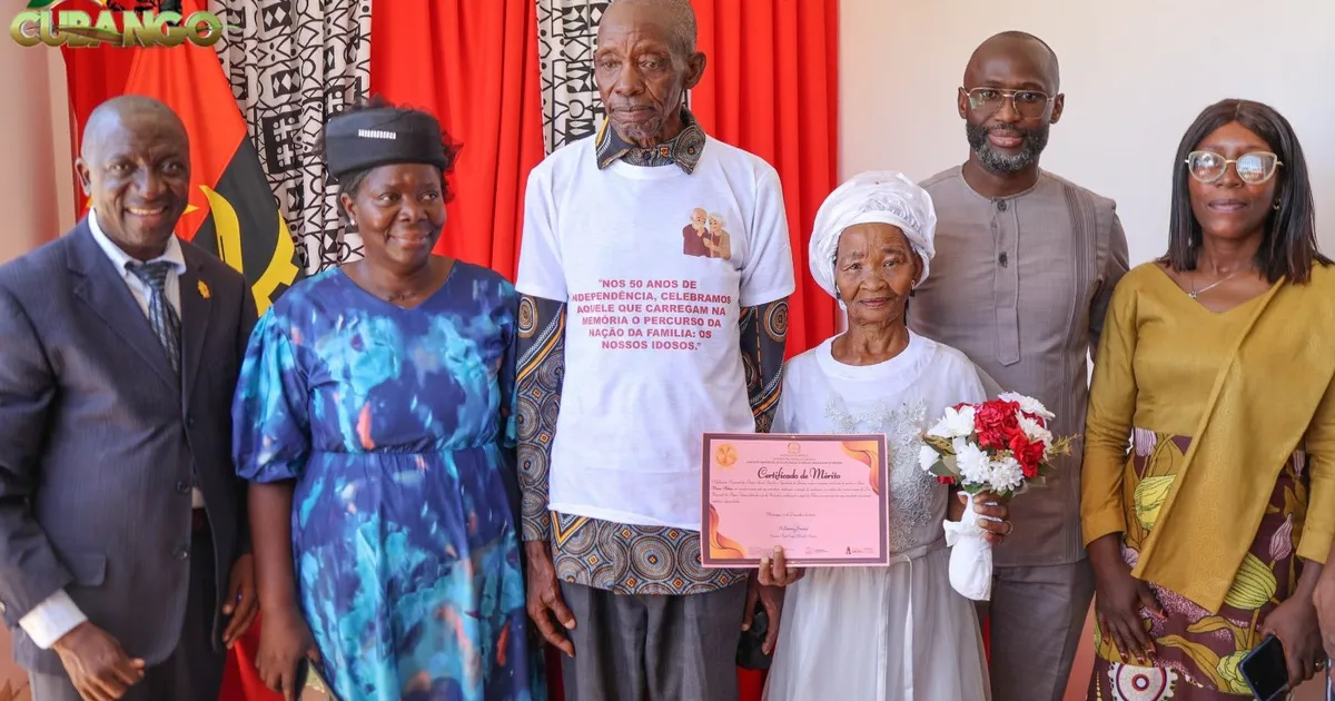 Cubango: anciãos de 86 e 80 anos unem-se em casamento religioso no lar de idosos
