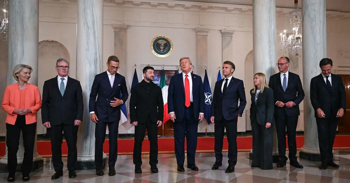 Seis líderes europeus acompanham Zelensky em encontro com Trump na Casa Branca