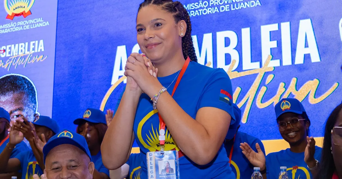 Jéssica Romero confirmada 1ª Secretária da JMPLA em Luanda com 98% dos votos