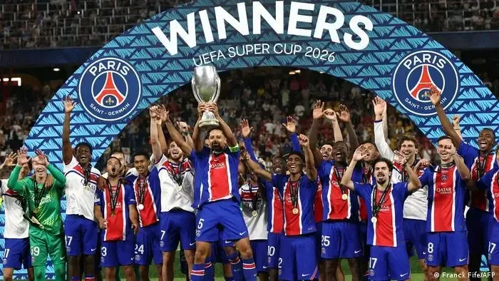 PSG conquista Supertaça Europeia após vencer Aston Villa