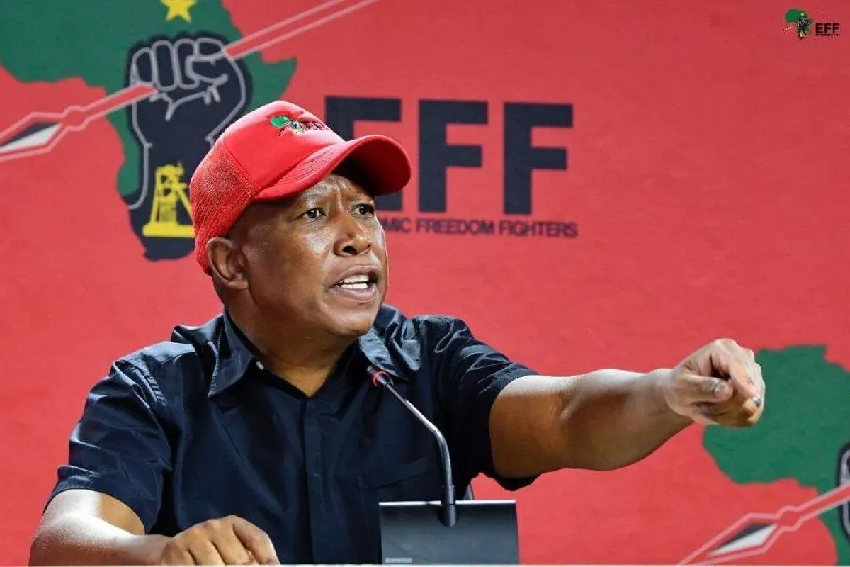 Julius Malema apela ao voto massivo para afastar o ANC do poder na África do Sul