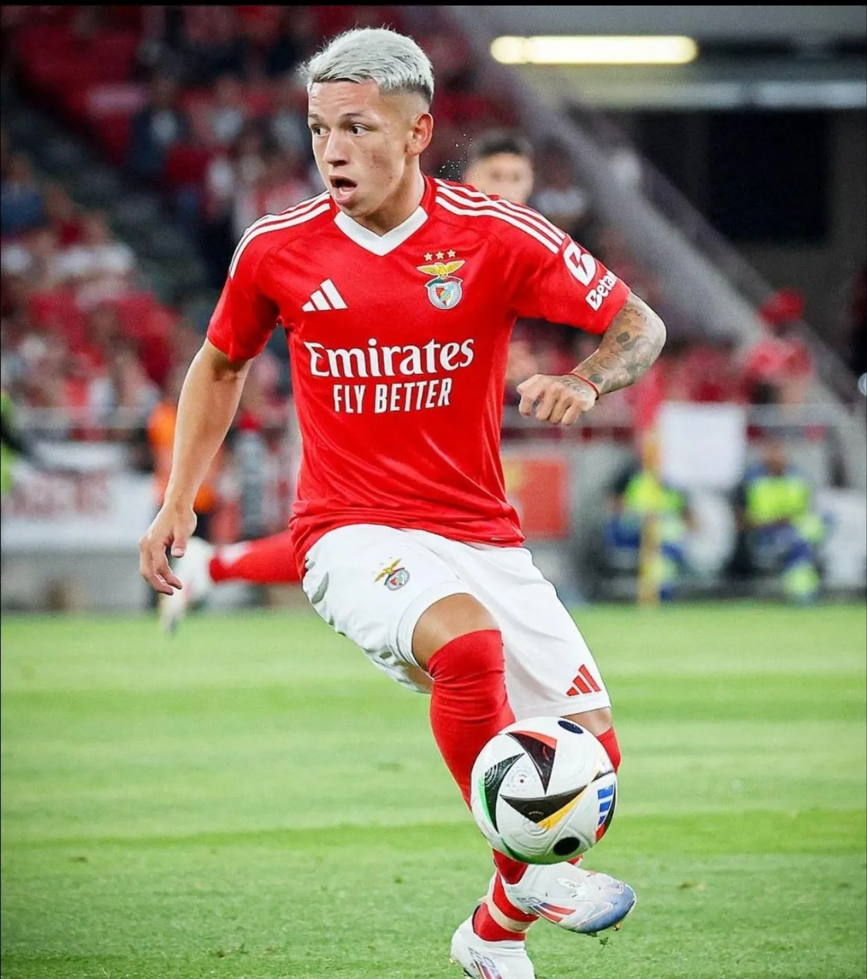 UEFA pune jogador do SL Benfica após incidente com Vinícius Júnior