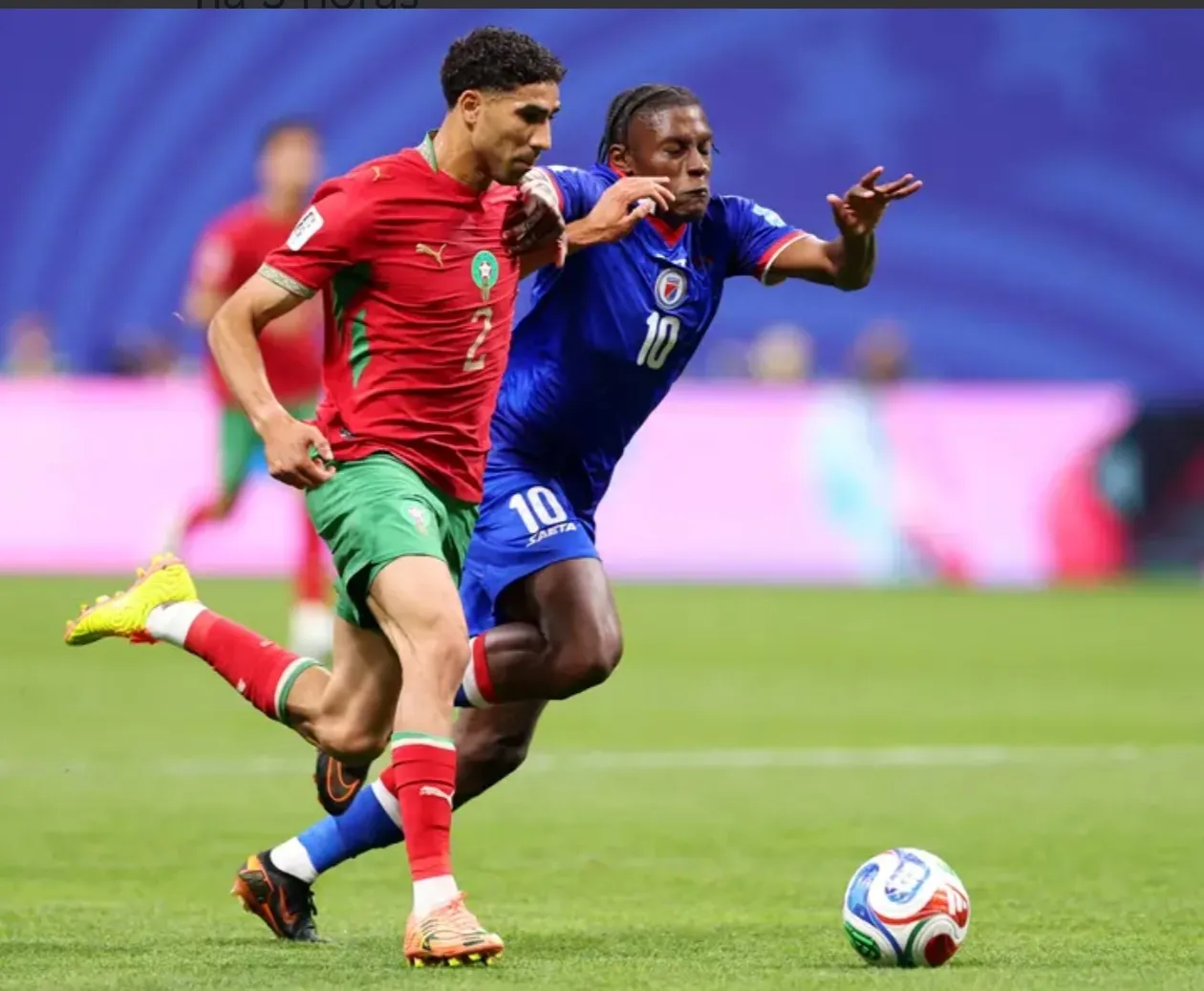Marrocos vence Haiti e segue para a fase a eliminar do Mundial