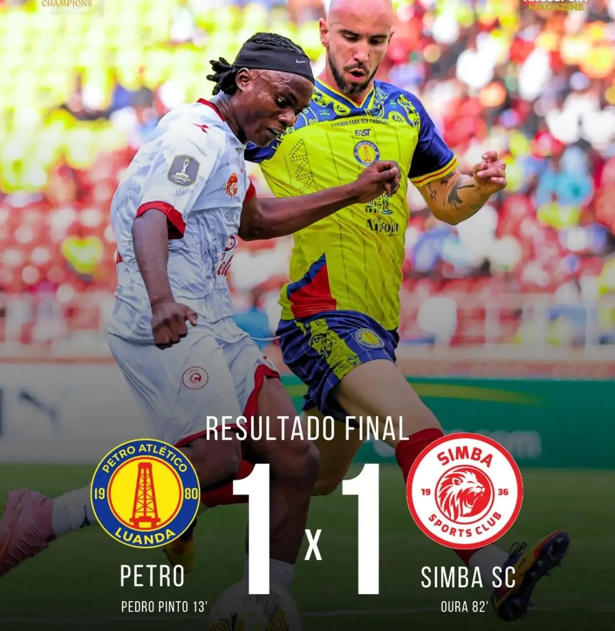 Segundo empate caseiro complica contas do Petro na Champions africana