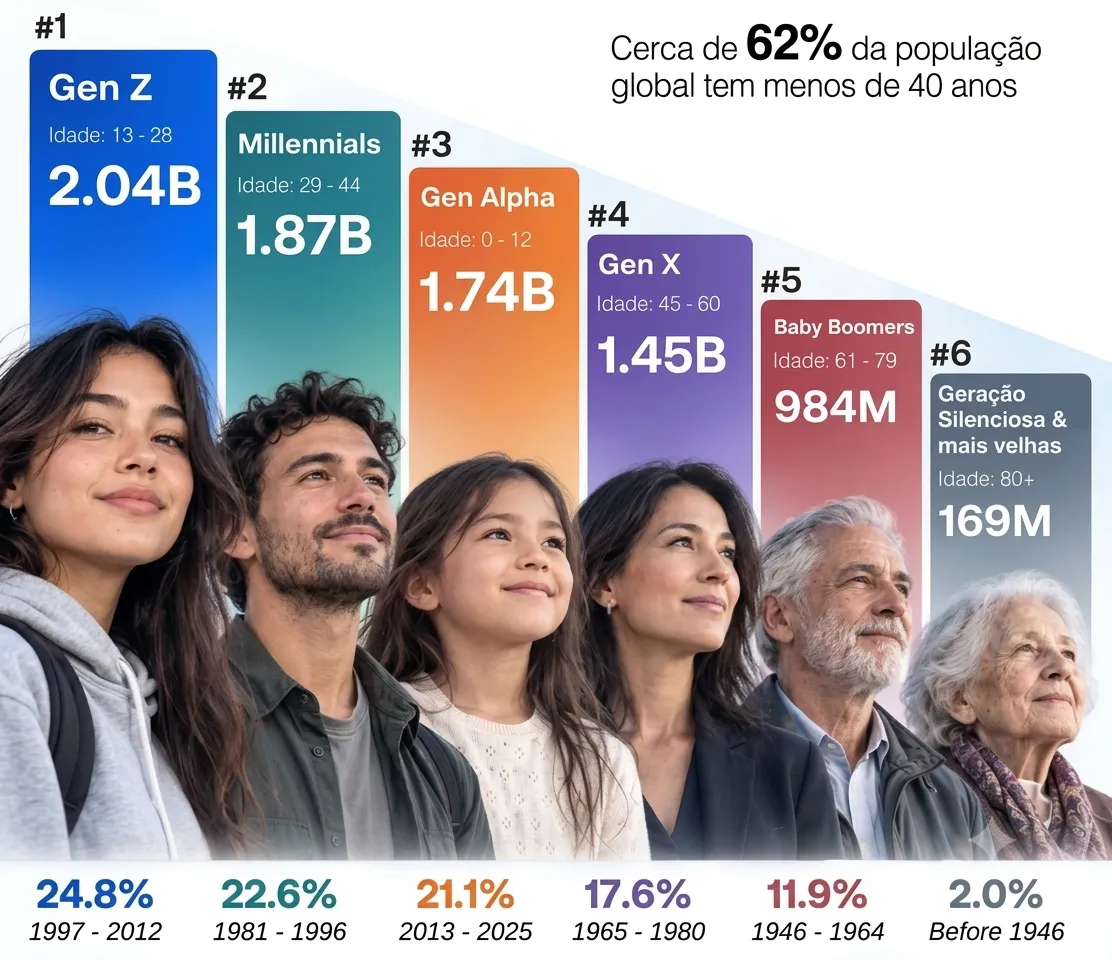 Geração Z assume espaço como a maior geração do mundo