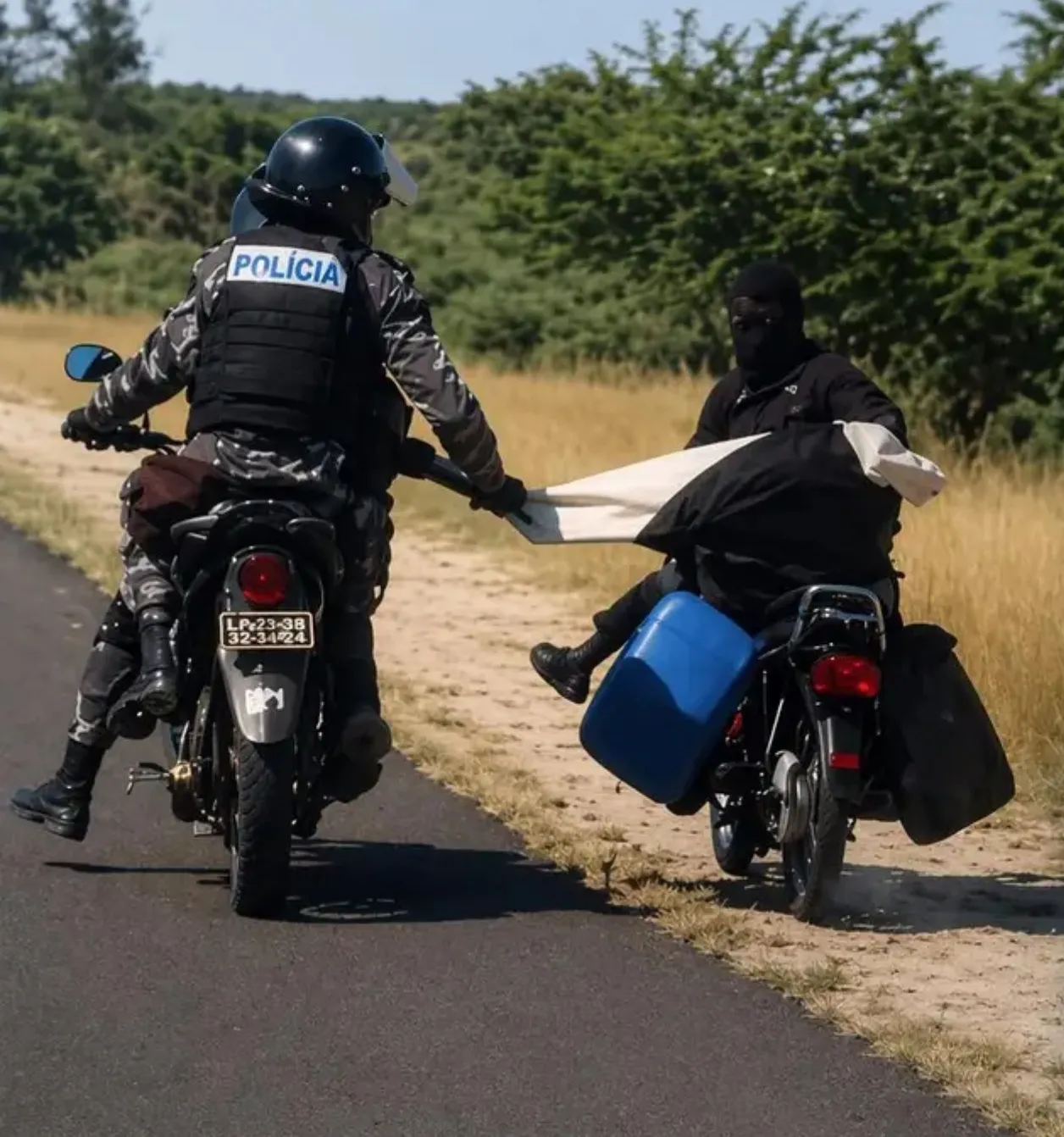 Suspeitos de desacato e violência contra agentes da PNA localizados no Cunene
