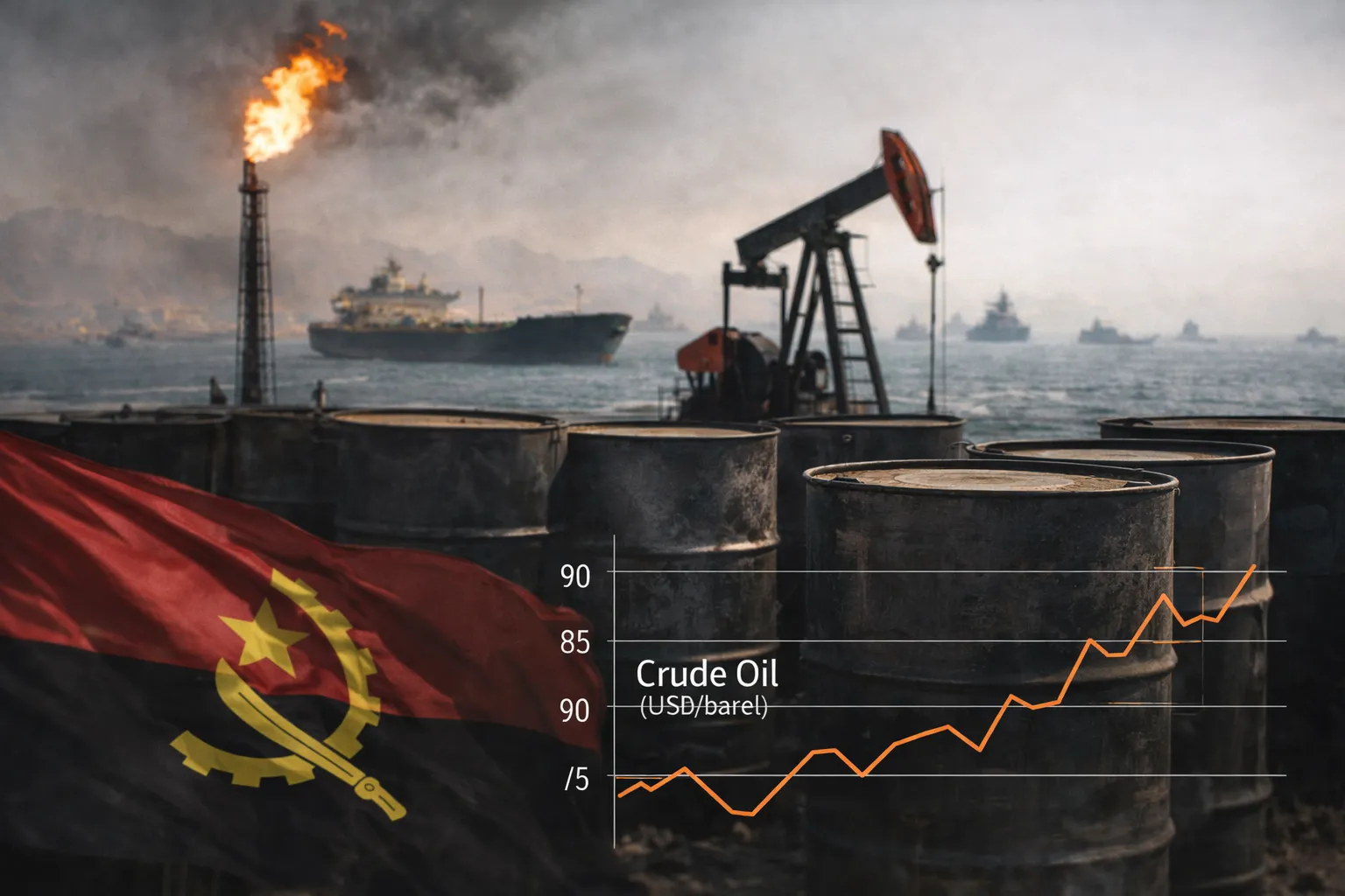 Brent cai para 102,34 dólares mas mantém-se acima do preço do OGE 2026
