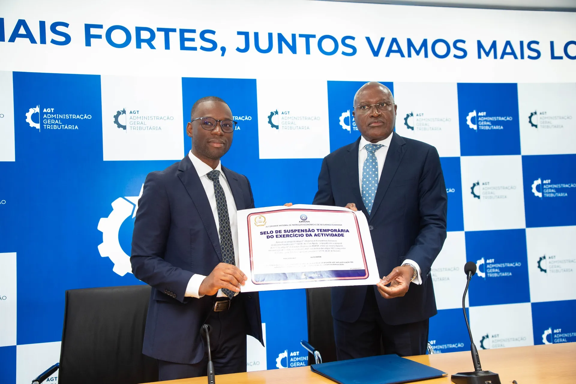 AGT e ANIESA reforçam cooperação na fiscalização económica e tributária