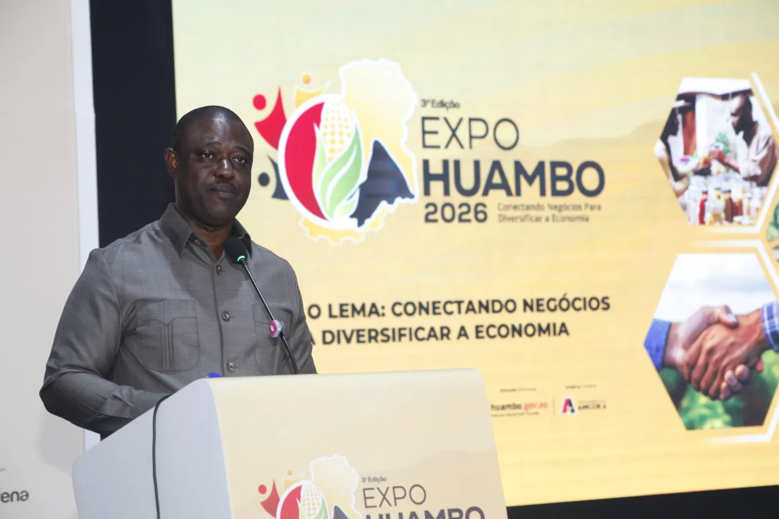 Governador quer mais indústrias para transformar produção do Huambo
