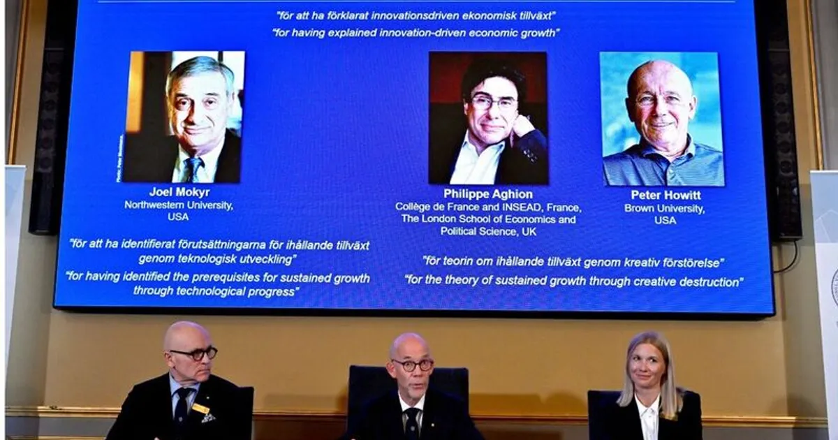 Nobel da Economia 2025 para Joel Mokyr, Philippe Aghion e Peter Howitt