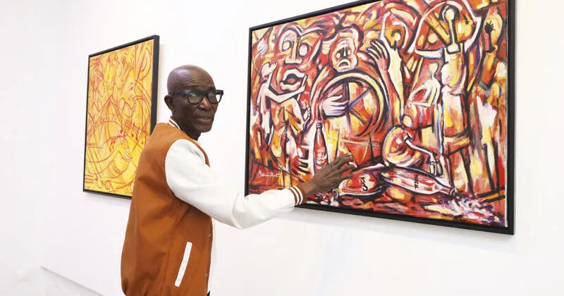 Artísta Plastico Matondo Alberto,fala sobre sua tragectória artística e sua mais recente exposição, durante