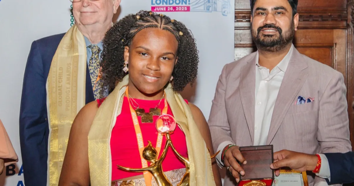 Lauryn Rose Teixeira reconhecida entre as 100 crianças prodígio do mundo Global Child Prodigy Awards 2025