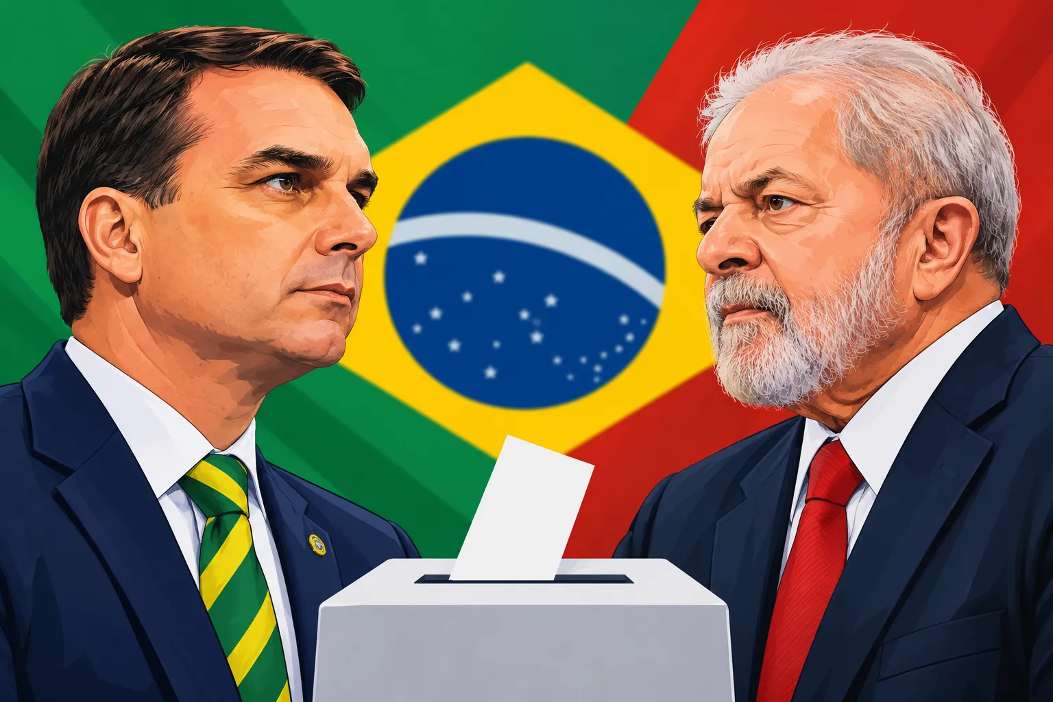 Brasil leva eleição presidencial à segunda volta em 25 de outubro: Flávio Bolsonaro fica à frente de Lula com cerca de 47% contra 45%