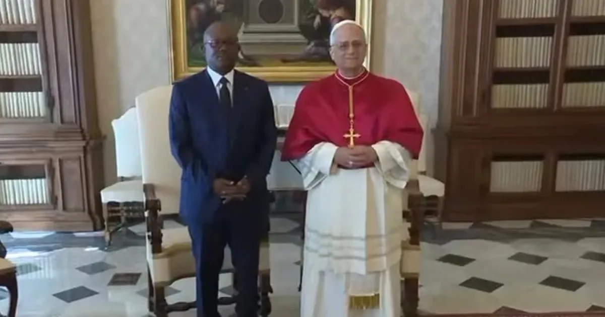 Sissoco Embaló recebido pelo Papa Leão XIV e pela Primeira-Ministra italiana