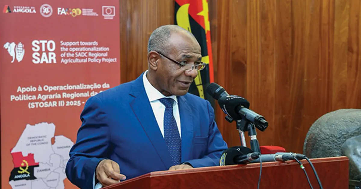Angola vai beneficiar de 257 mil euros para promover a segurança alimentar