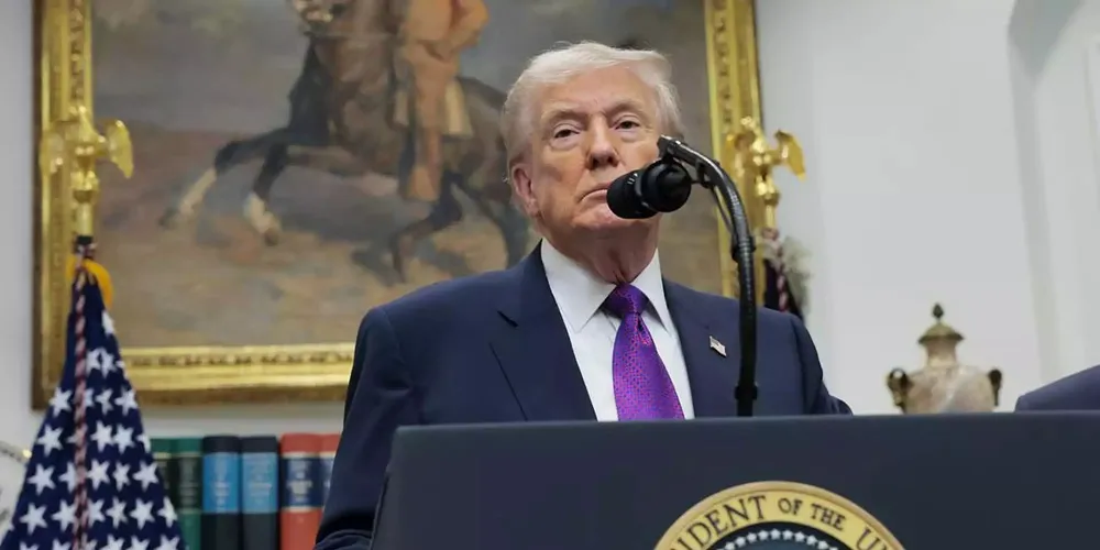 Donald Trump anuncia suspensão dos ataques ao Irão