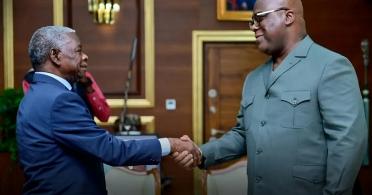 Músico angolano Sam Mangwana recebido pelo Presidente Félix Tshisekedi