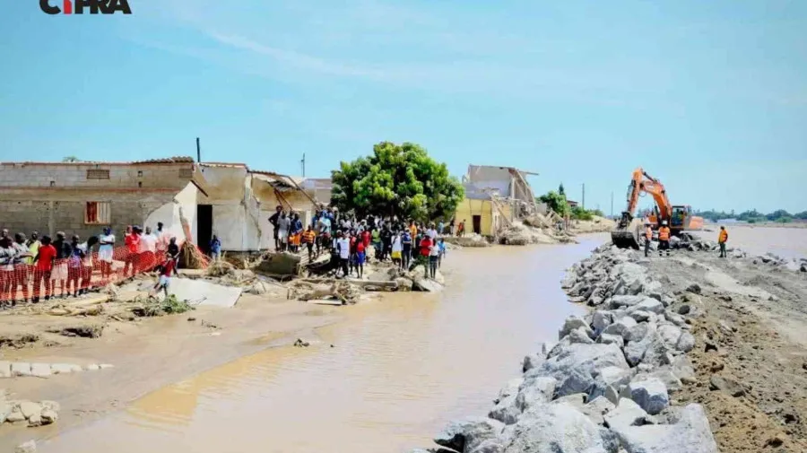 João Lourenço avalia obras emergenciais no rio Cavaco