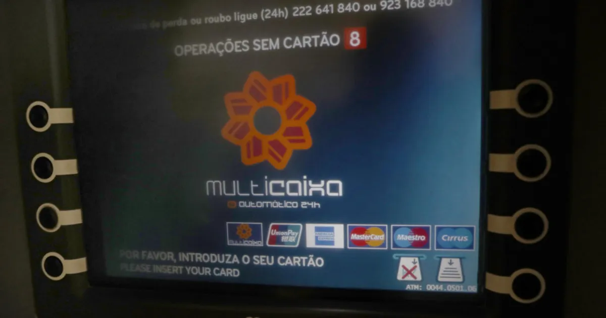 Angola tem quatro mil 538 multicaixas e 11,4 milhões de cartões emitidos