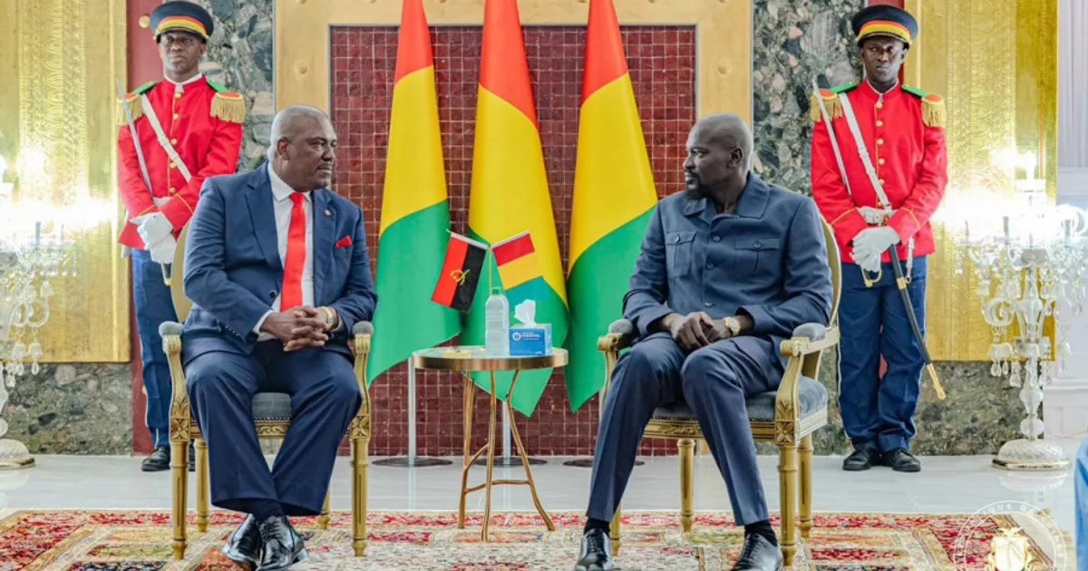Embaixador de Angola na Guiné acreditado pelo Presidente Mamady Doumbouya