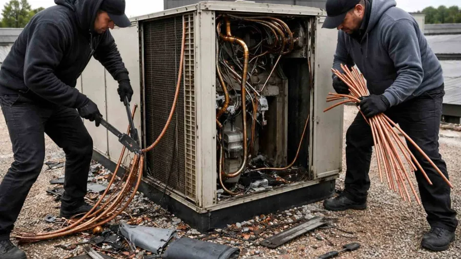 Desmantelada em Sevilha rede ligada a roubos de cobre e materiais elétricos
