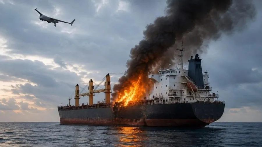 Dois navios de carga atingidos por drones no Mar Negro; um afundou e a Bulgária encerrou buscas sem encontrar sobreviventes