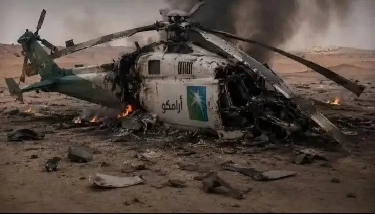 Helicóptero cai e mata 14 pessoas num complexo na Arábia Saudita