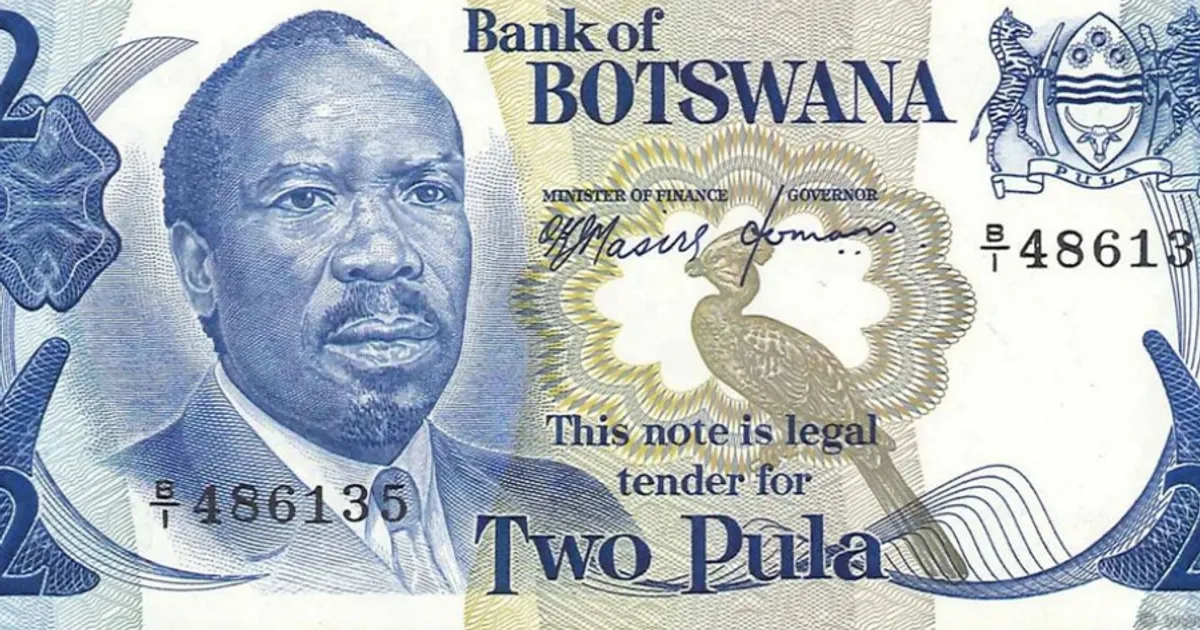 Moeda do Botswana será desvalorizada 2,76% em 2026
