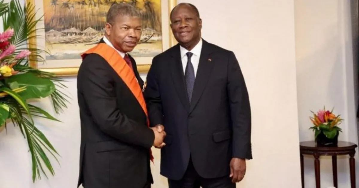 João Lourenço felicita Cote D'Ivoire pelos 65 anos de Independência
