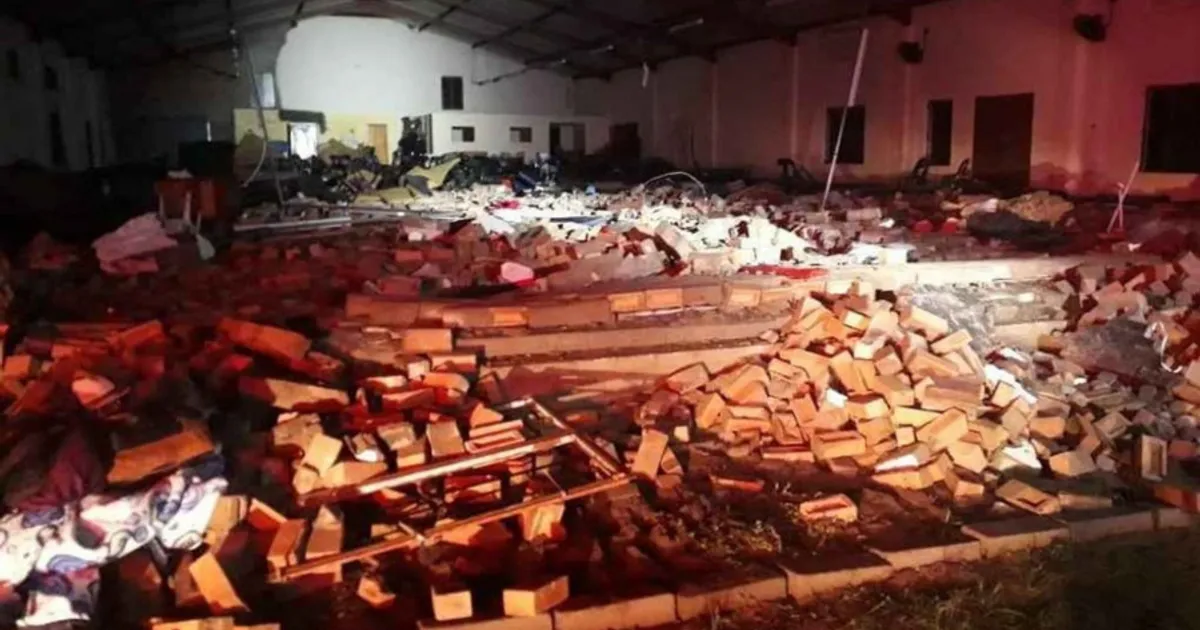 Desabamento de templo na África do Sul provoca três mortos