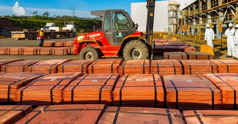 Exportações de cobre da RDC para os EUA atingem níveis recorde