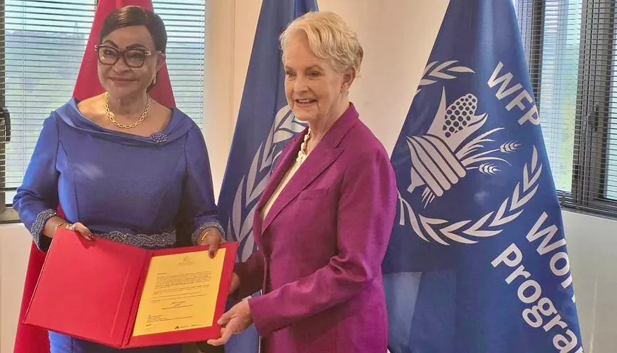 Josefa Sacko apresenta cartas credenciais como representante junto do PAM
