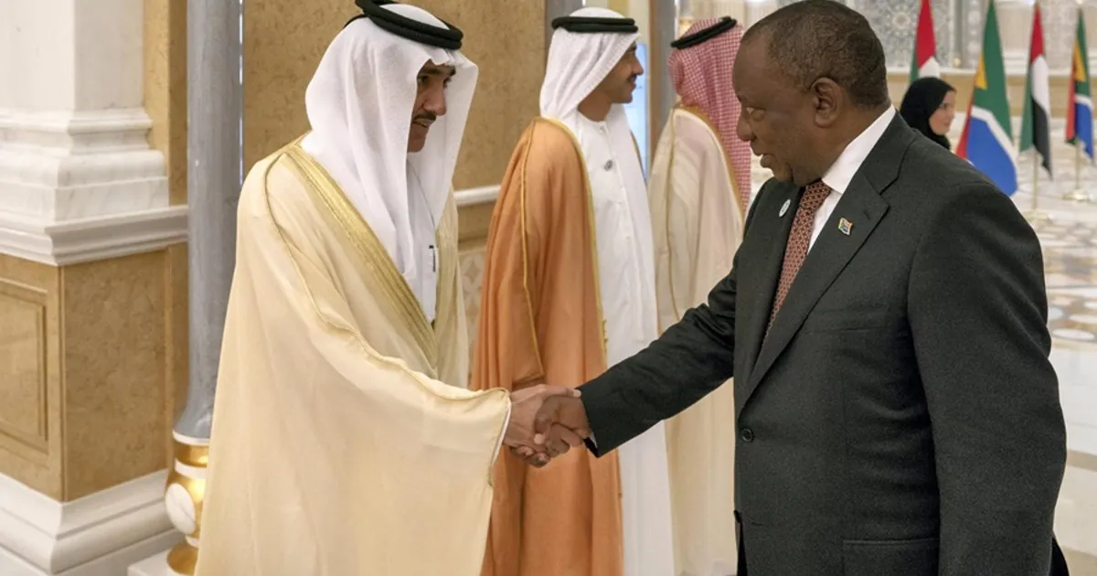 Presidente da África do Sul visita Emirados Árabes Unidos