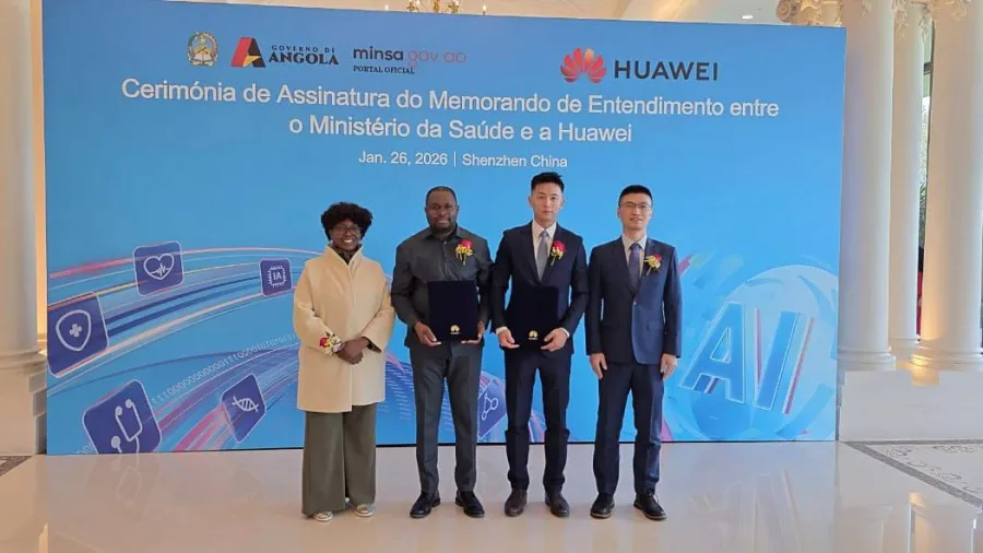 Angola e Huawei assinam Memorando de Entendimento sobre saúde digital