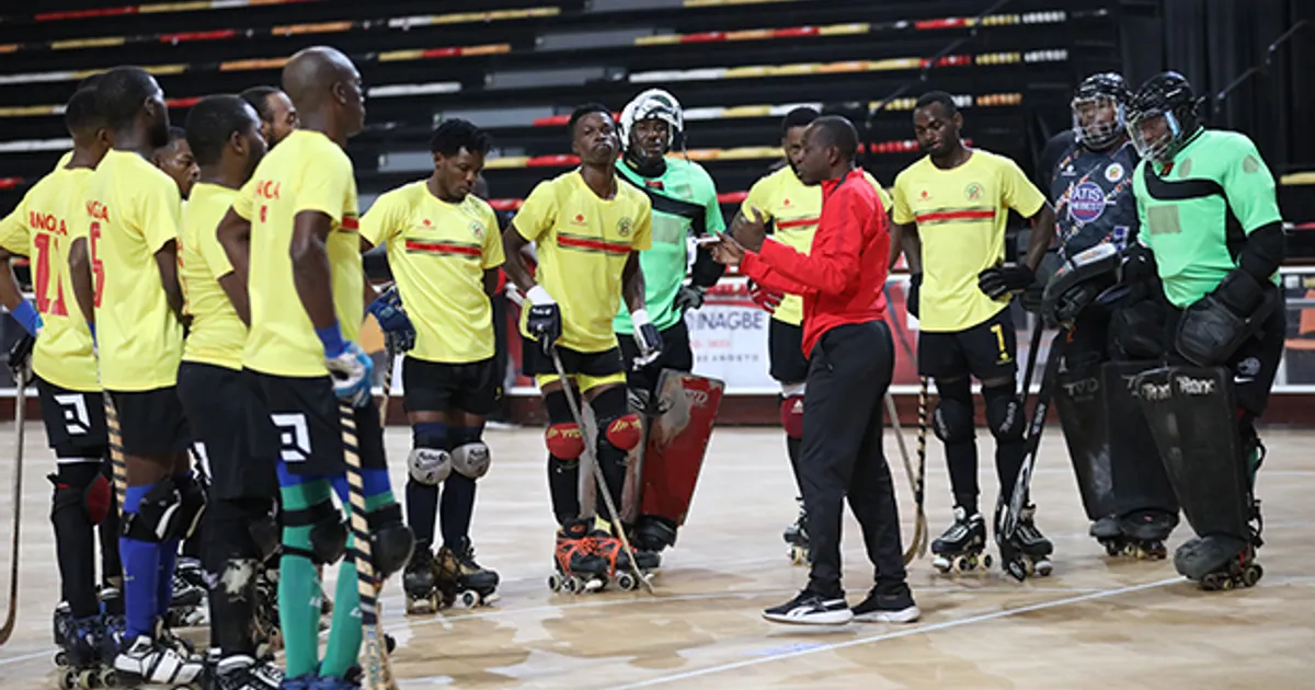 Hóquei em patins: Angola nas meias finais dos africanos sénior e em sub-19