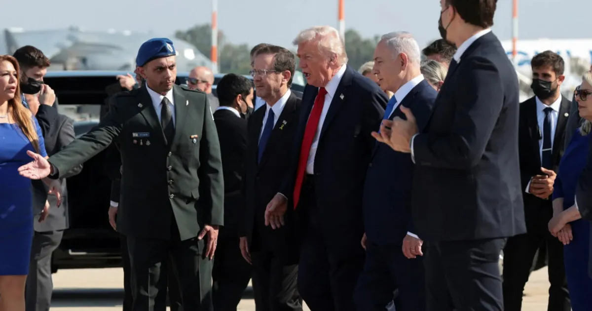 Trump em Israel para acordo de Paz