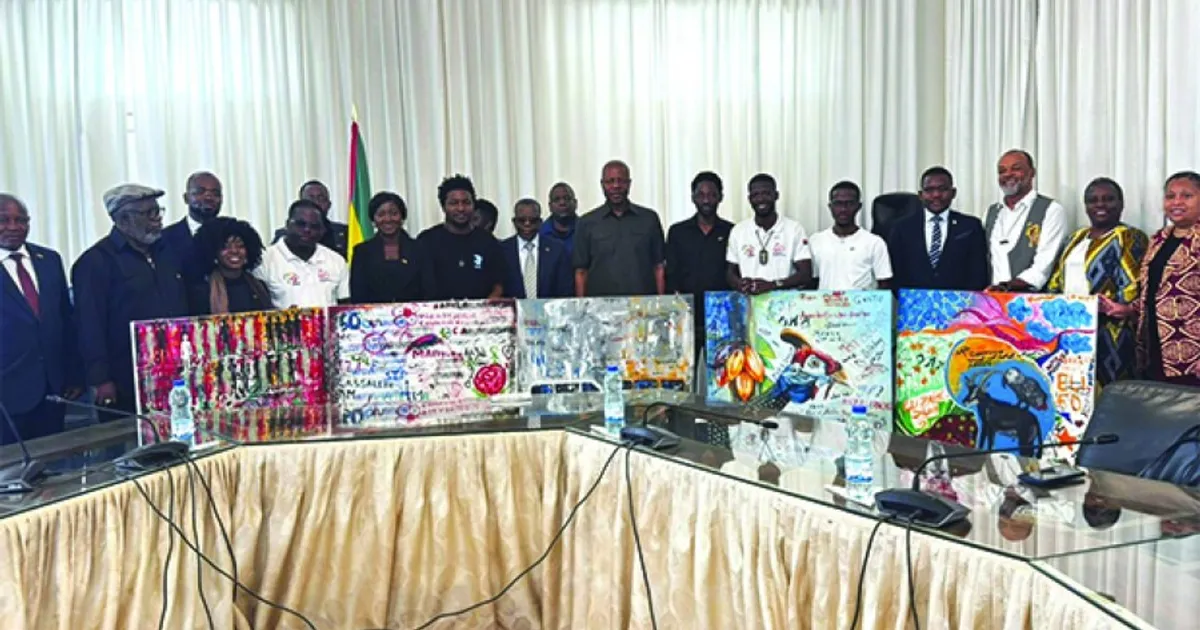 Caravana artística angolana recebida pelo Primeiro-Ministro de São Tomé e Príncipe