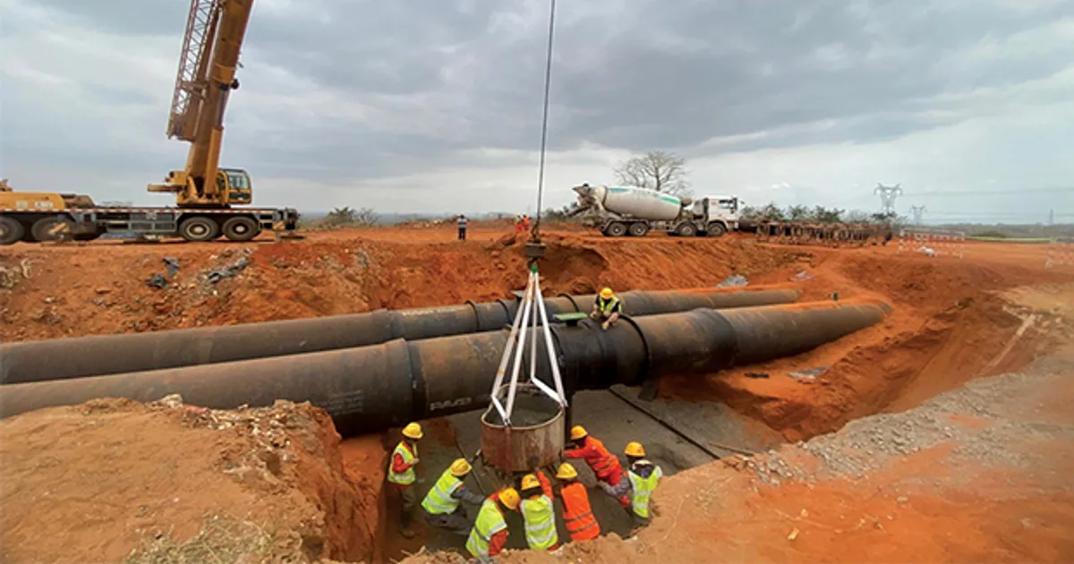 Obras do sistema de abastecimento de água do Quilonga Grande estão em 55% de execução
