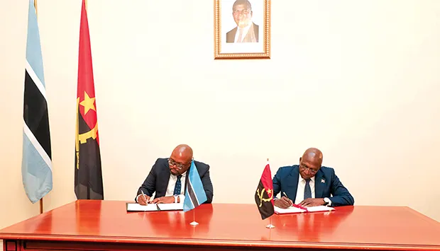 Dois instrumentos jurídicos relançam cooperação entre Angola e Botswana